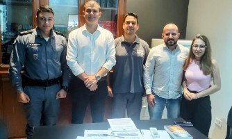 Prefeito de Mirassol D´Oeste e Polícia Militar discutem melhorias para a segurança pública