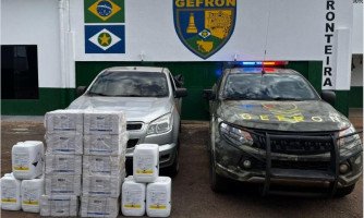Gefron apreende carga de agrotóxicos ilegais em Porto Esperidião avaliada em R$ 100 mil