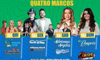 Prefeito de Quatro Marcos rebate críticas à grade de shows com ataques: “Não gostou, fica em casa”