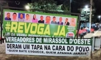 “Revoga Já” já tem 900 assinaturas em Mirassol D’Oeste para projeto de lei de iniciativa popular