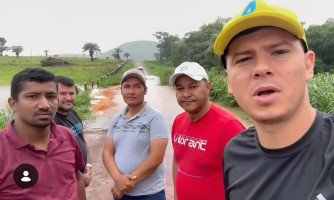 Chuvas provocam alagamentos em estradas do assentamento Silvio Rodrigues, em Mirassol D’Oeste