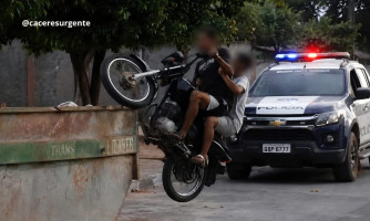 Jovem é detido após fugir da PM e realizar manobras perigosas em Mirassol d'Oeste