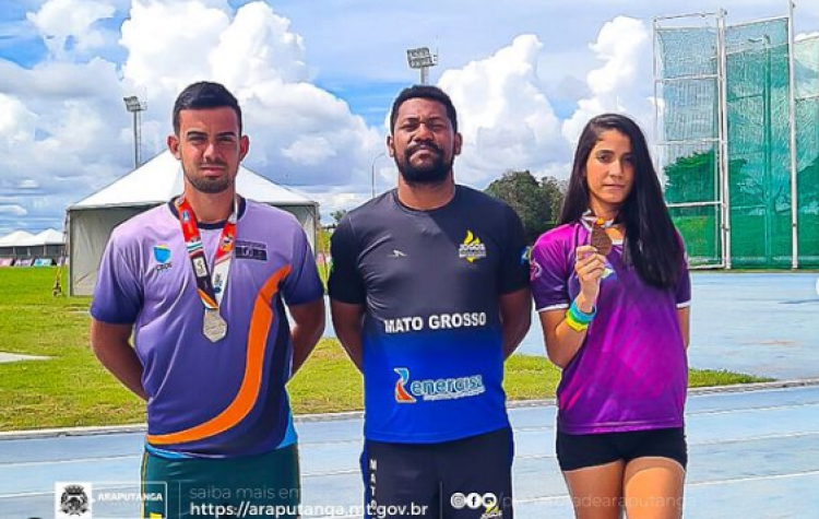 Atletas de Araputanga fecham seletiva nacional de atletismo da Gymnasíade no pódio