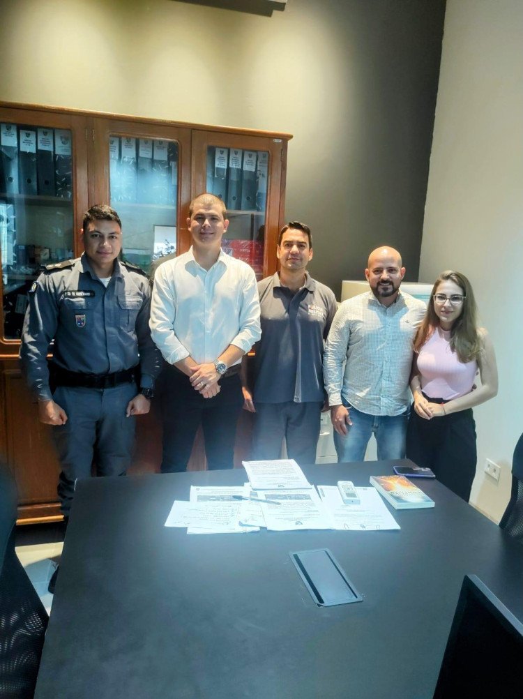 Prefeito de Mirassol D´Oeste e Polícia Militar discutem melhorias para a segurança pública