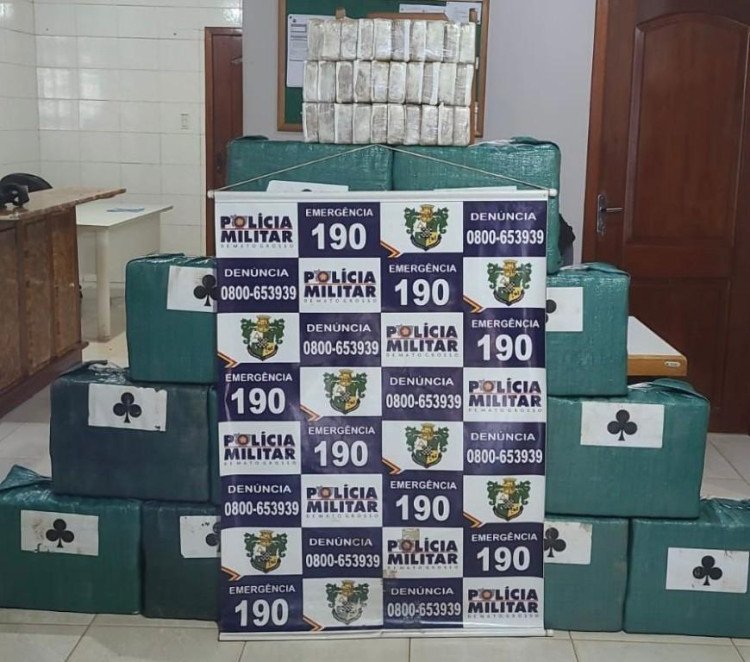 Polícia Militar apreende 465 quilos de cocaína em Vila Bela da Santíssima Trindade