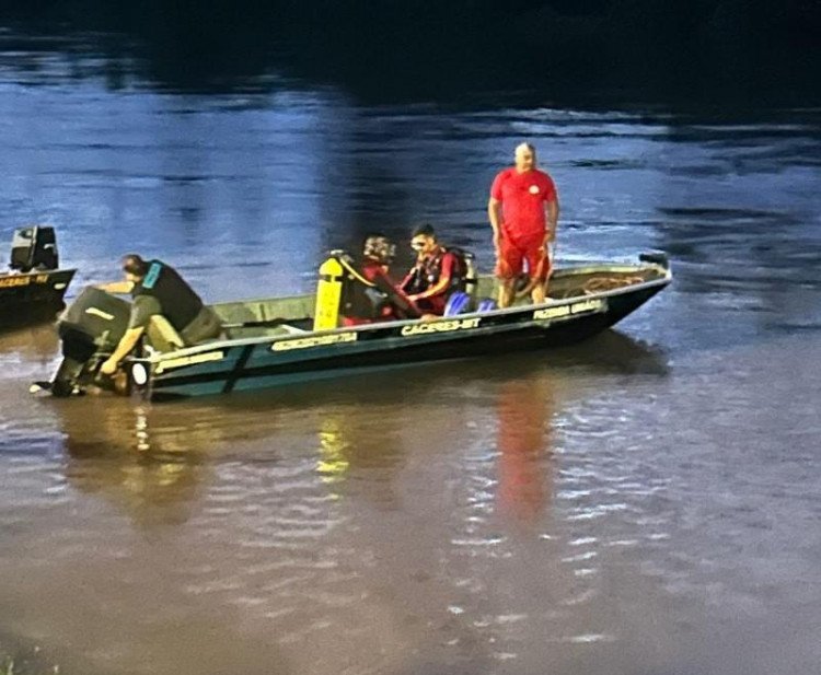 Bombeiros localizam corpo de criança vítima de afogamento no Rio Jauru em Porto Esperidião