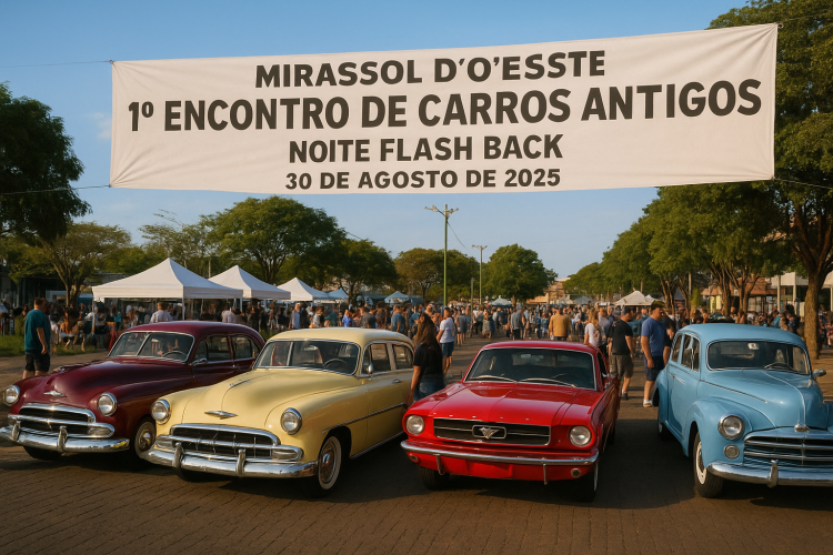 Mirassol D’Oeste terá 1º Encontro de Carros Antigos com programação cultural e musical