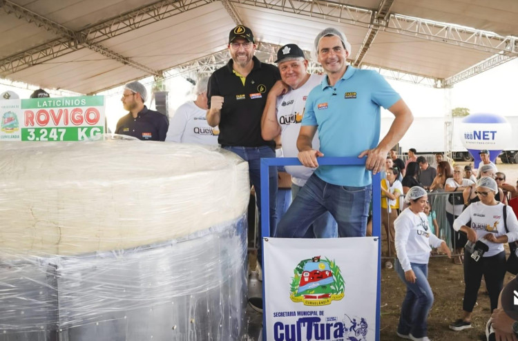 Deputado Beto Dois a Um prestigia Festa do Queijo e reforça apoio à cadeia leiteira em Curvelândia