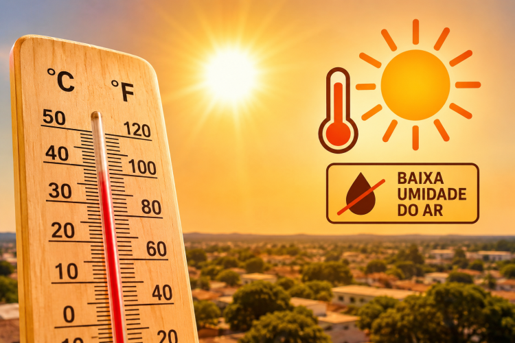 Semana será de muito calor e baixa umidade em São José dos Quatro Marcos